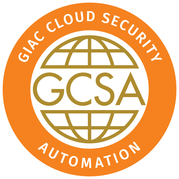 GCSA - GIAC Cloud Security Automation